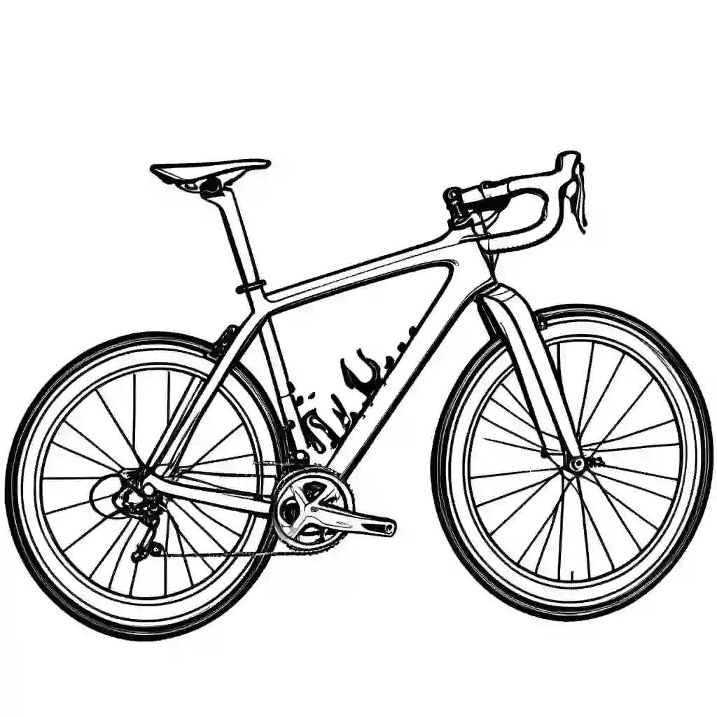 Road Bikes coloring pages